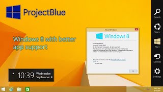 Windows 10 but it looks like Windows 81 ProjectBlue review [upl. by Onairotciv]