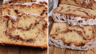 Glazed Cinnamon Roll Bread 🎄 [upl. by Eelaras]