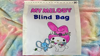 ASMR DIY SANRIO Blind Bag and Unboxing MY MELODY Mystery Surprises I PaperSquishy I Oddly Satisfying [upl. by Ordway]