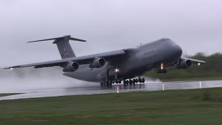 Amazing C5 Galaxy Screaming Takeoff [upl. by Katey419]