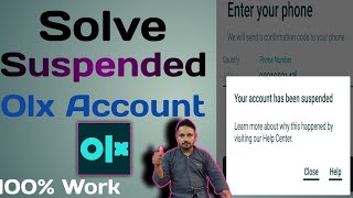 Olx Account Suspended Problem  Olx Account Banned Problem  Olx Id Suspended Problem  100 Solved [upl. by Silirama]