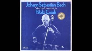 Bach Suite Fuer Violoncello Solo Nr 1 G Dur BWV 1007 CASALS [upl. by Deragon228]