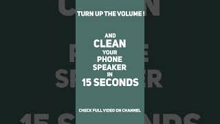 CLEAN YOUR SPEAKER IN 15 SECONDS CHECK FULL VID ON CHANNEL [upl. by Teews772]