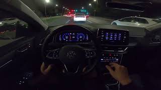 Volkswagen TROC 2022 DRIVING at night AMBIENT light amp digital cockpit [upl. by Corneille]