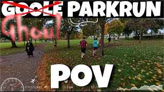 Ghoulish Goole Parkrun Halloween Special Full POV With On Screen Stats [upl. by Dam]