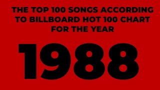 Billboard Top 100 Songs of 1988 [upl. by Durarte]