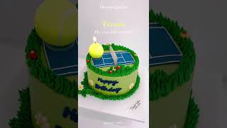 tennis cake cakedecorating cakedesign cake 케이크꿀팁 케이크만들기 [upl. by Marko]