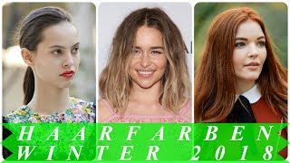 Haarfarben trendfrisuren winter 2018 [upl. by Evander]