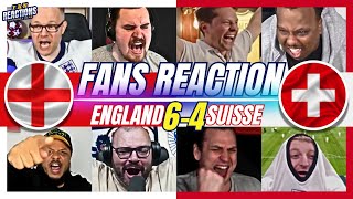 ENGLAND VS SWITZERLAND REACTION FANS  EURO 2024  FAN REACTIONS FOOTBALL CLUB [upl. by Ytsirt677]