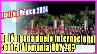 Exatlón México 2024 ¿Quién gana el duelo internacional contra Alemania HOY domingo 20 de octubre [upl. by Amleht249]