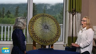 Best Moment Tiffany Studios Inverted Hanging Shade ca 1901  ANTIQUES ROADSHOW  PBS [upl. by Summons]