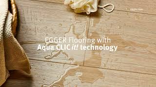 EGGER Flooring with Aqua CLICit technology [upl. by Moreen]