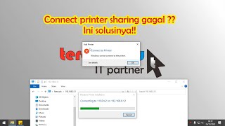 Windows Cannot Connect to the printer Solusi Gagal Sharing Printer [upl. by Neladgam582]