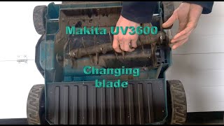 How to change the blade for Makita UV3600 [upl. by Liebowitz199]