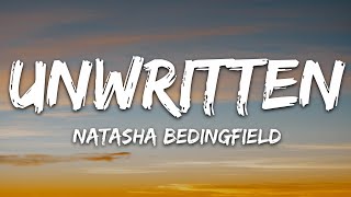 Natasha Bedingfield  Unwritten Lyrics [upl. by Gorrian]