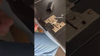 DIY Bifold hinge installation for kitchen cabinet doors diy ikeahack ikeakitchen [upl. by Ha726]