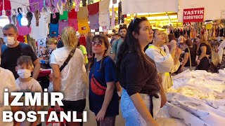 Izmir Walking Tour Famous Bostanlı Market Karşıyaka Streets  Turkey Travel 2022  4k 60fps [upl. by Elleon697]