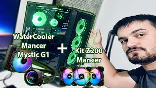 WATER COOLER Mancer Mystic G1 120mm  Kit Ventoinhas Mancer Z200 3x120mm [upl. by Custer823]