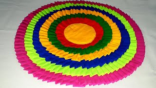 🔴 Paposh Making At Home  Simple And Easy Paposh Design Bangla  Papos Banano Video  Doormat Making [upl. by Karly45]