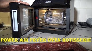 How to Use the Power Air Fryer Oven Rotisserie and Accessories [upl. by Alsworth]