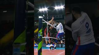 Earvin Ngapeth smooth spike 😳😱volleyball cevvolleyball [upl. by Salomone715]