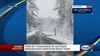 Eversource provides update on power outages in New Hampshire [upl. by Atival]