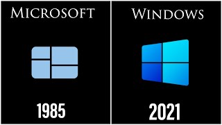 Evolution Of Windows Operating System 1985  2021 [upl. by Ayokal]