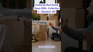 California Real Estate Exam 2024  Collection 4  Question 102 [upl. by Chard]