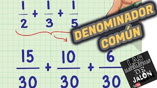 ¿Como sacar DENOMINADOR común [upl. by Raychel]