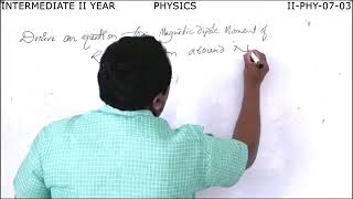 Magnetic dipole moment of a revolving electron [upl. by Lleroj]