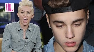 Miley Cyrus Disses Justin Bieber On Jay Leno [upl. by Kalmick]