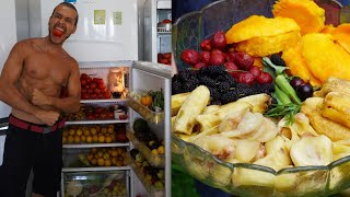 O QUE EU COMO E MINHA GELADEIRA NA DIETA NATURAL DO Ã‰DEN FRUGÃVORA [upl. by Thorlay]