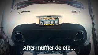 2013 Dodge Dart 14 Before  After Muffler Delete [upl. by Holihs]