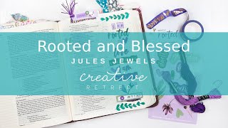 Bible Journaling with Julie  Rooted and Blessed  Deeply Rooted Collection  January 2023 [upl. by Fonda]