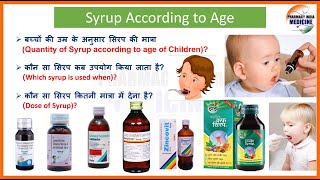 🧂बच्चों को कौनसा Syrup देना चाहिए  Important Syrup  Treatment fever cough asthma 💉 [upl. by Lal]