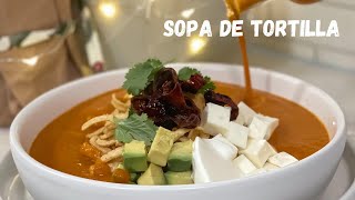 Sopa de tortilla fácil Casanova Cooks [upl. by Ynoffit]