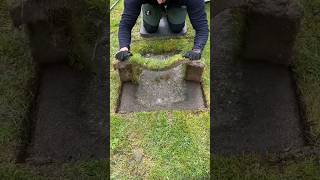 Edging Discovery In A Garden shorts diy lawn garden lawncare gardening satisfying edge [upl. by Cowles]