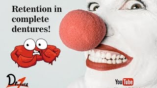 Complete denture Retention [upl. by Darcie]