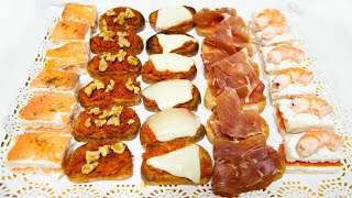 5 APERITIVOS FÁCILES Quick amp Easy Appetizers [upl. by Valiant]