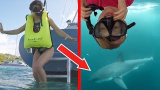 NEZ À NEZ AVEC UN REQUIN BLANC  • BALADE EN CATAMARAN  Studio Bubble Tea Prank Disney Croisière [upl. by Ysnat389]