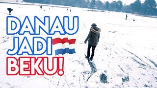 INDAHNYA DANAU YANG BEKU DI BELANDA  WINTER VLOG  REZZVLOG [upl. by Dimitry]