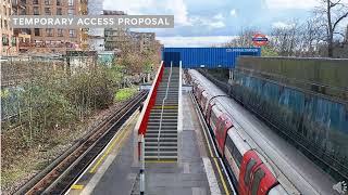 Colindale Station Redevelopment  Temporary Access Proposal TfL [upl. by Floeter577]