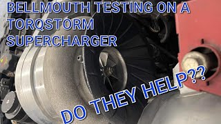 Does a bellmouth help your Torqstorm Supercharger Bellmouth vs No filter vs Filter on the dyno [upl. by Dlorrej950]