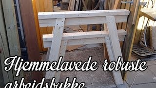 DIY  Hjemmelavede arbejdsbukke i træ [upl. by Desiri490]