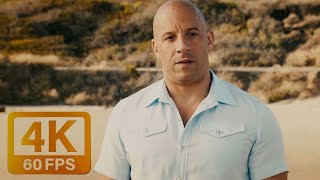 Furious 7  Ending 4K 60FPS AI Upscale [upl. by Enaed]