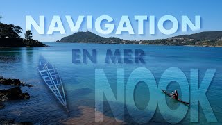 Navigation en mer en kayak groenlandais pliant NAUTIRAID Nook [upl. by Dnarb]