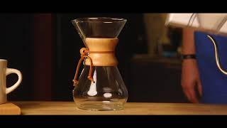 Brewing Tutorial Chemex Coffee Maker [upl. by Nosnibor539]