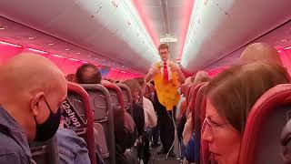 safety demonstration Jet2 flight 22122022 [upl. by Bergerac]