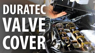 How to Replace valve cover gasket Ford Duratec Focus Mondeo SC Max Mazda LF Volvo [upl. by Jack]