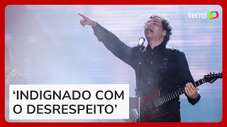 Frejat tem som cortado e é ‘expulso’ do palco por equipe de Lenny Kravitz em SP [upl. by Jackson]